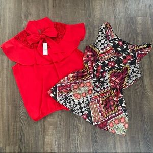 Tops, Size Medium (2 total) - 1, BNWT; 1 Pre-Loved
